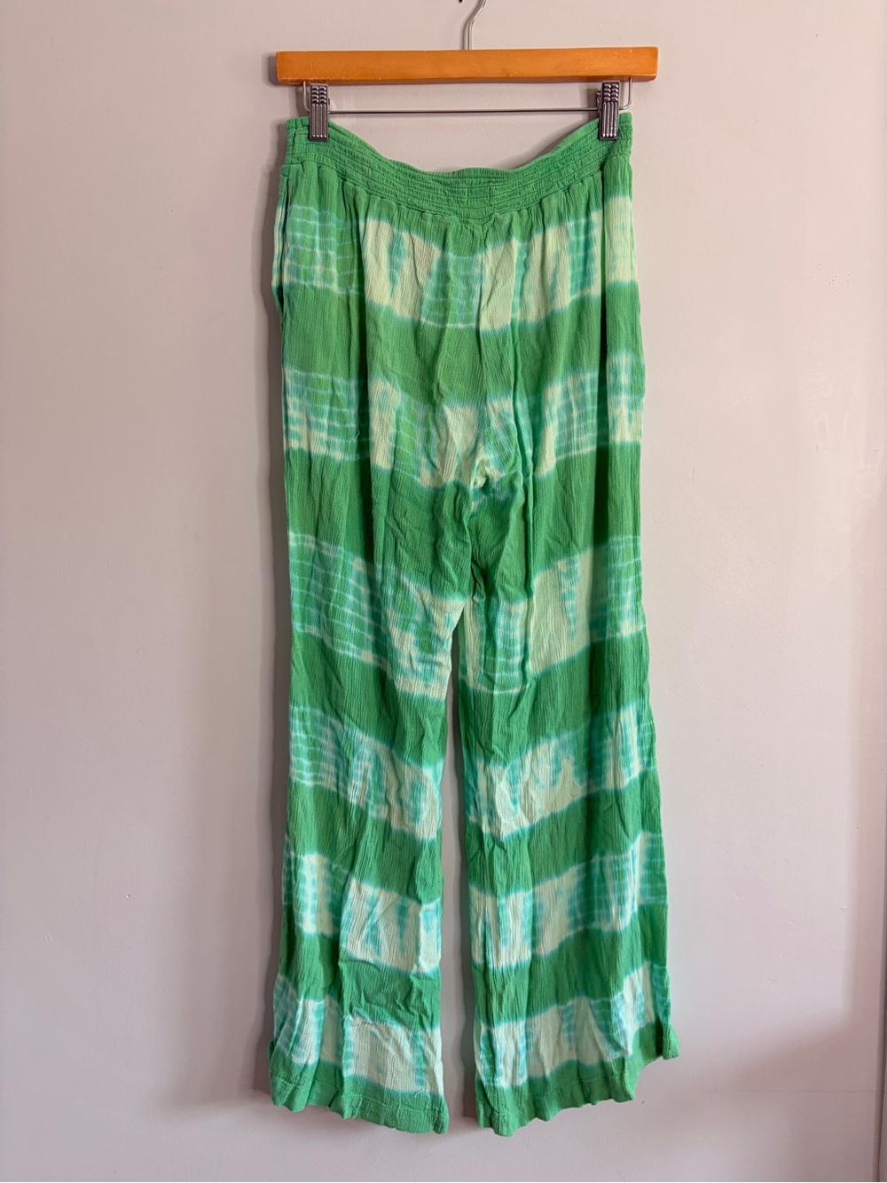 Chip + Pepper California Tie-Dye‎ Green Wide-Leg Bottoms Medium
